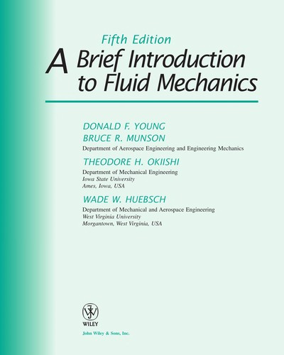 A Brief Introduction to Fluid Mechanics 封面