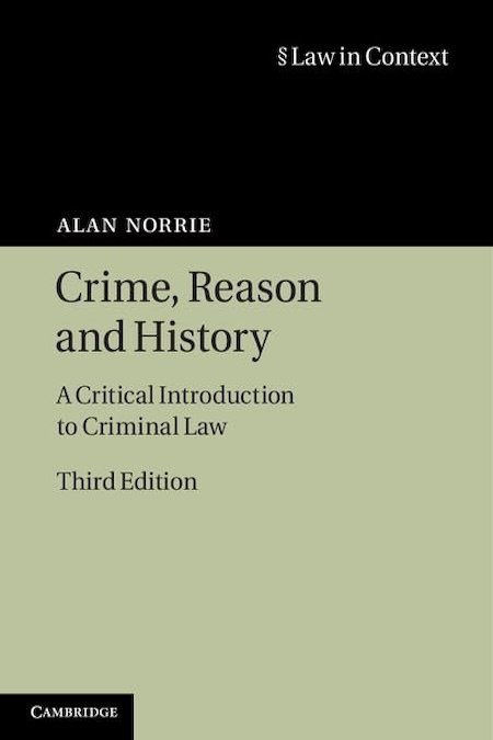 Crime, Reason and History: A Critical Introduction to Criminal Law 封面