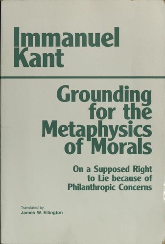 Grounding for the Metaphysics of Morals 封面